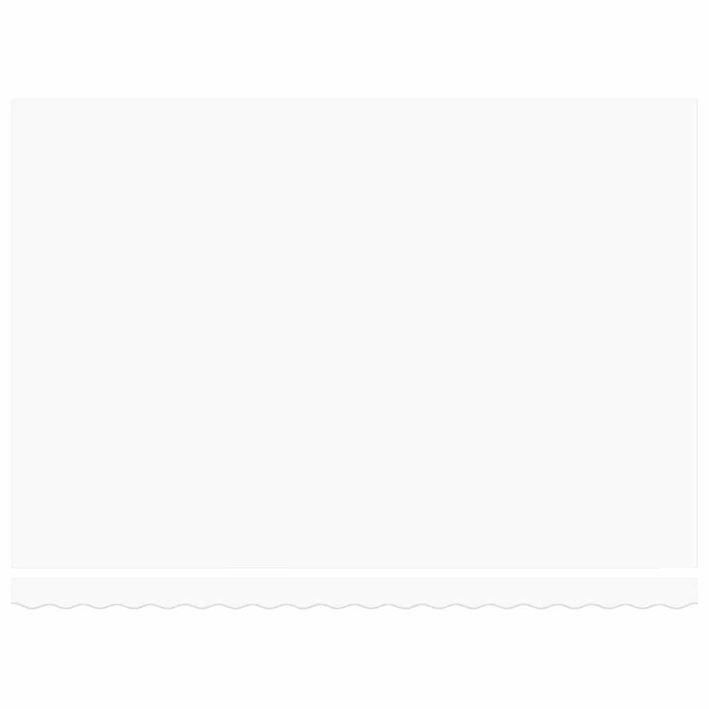 vidaXL Awning Replacement Fabric White 4.5 x 3 m Polyester