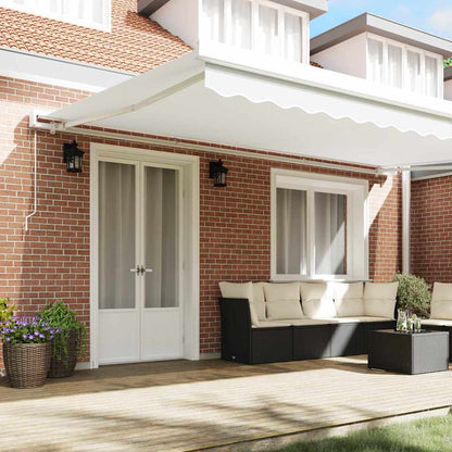 vidaXL Awning Replacement Fabric White 5 x 3 m Polyester