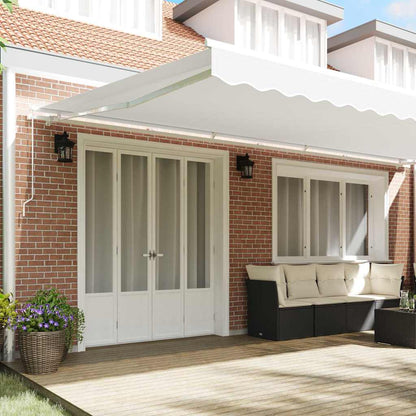vidaXL Awning Replacement Fabric White 6 x 3.5 m Polyester