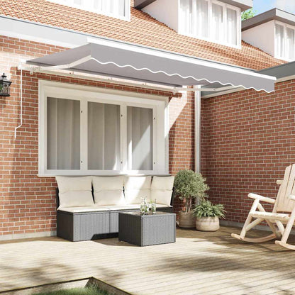 vidaXL Awning Replacement Fabric Light Grey 235 x 195 cm Polyester