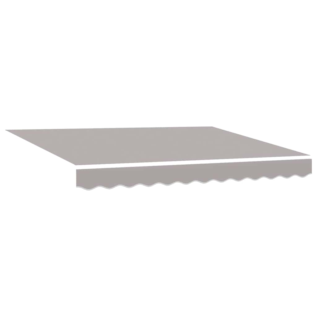 vidaXL Awning Replacement Fabric Light Grey 235 x 195 cm Polyester
