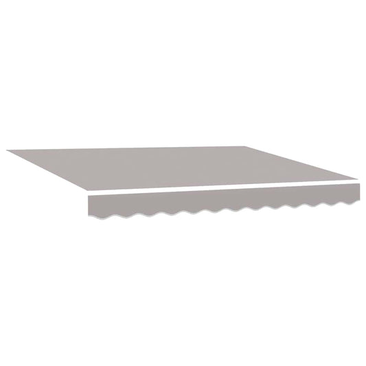 vidaXL Awning Replacement Fabric Light Grey 235 x 195 cm Polyester