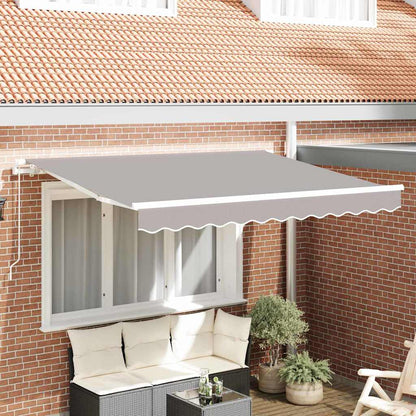 vidaXL Awning Replacement Fabric Light Grey 3.5 x 2 m Polyester