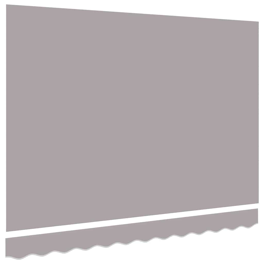 vidaXL Awning Replacement Fabric Light Grey 3.5 x 2 m Polyester