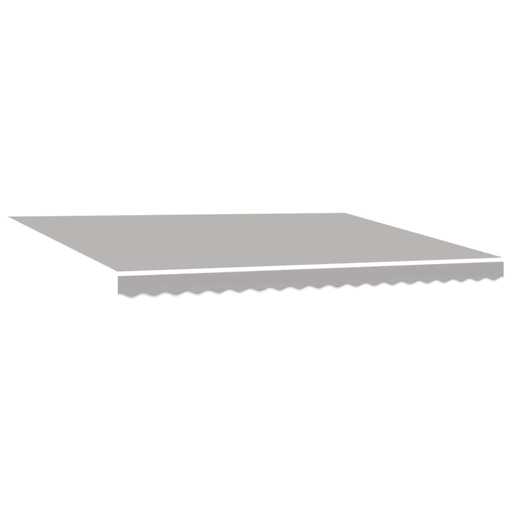 vidaXL Awning Replacement Fabric Light Grey 430 x 345 cm Polyester
