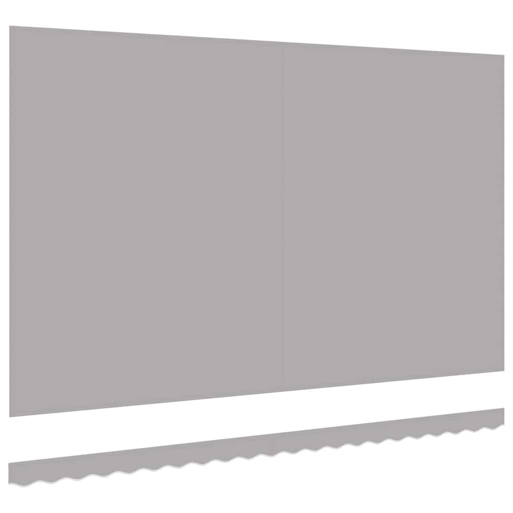 vidaXL Awning Replacement Fabric Light Grey 5 x 3 m Polyester