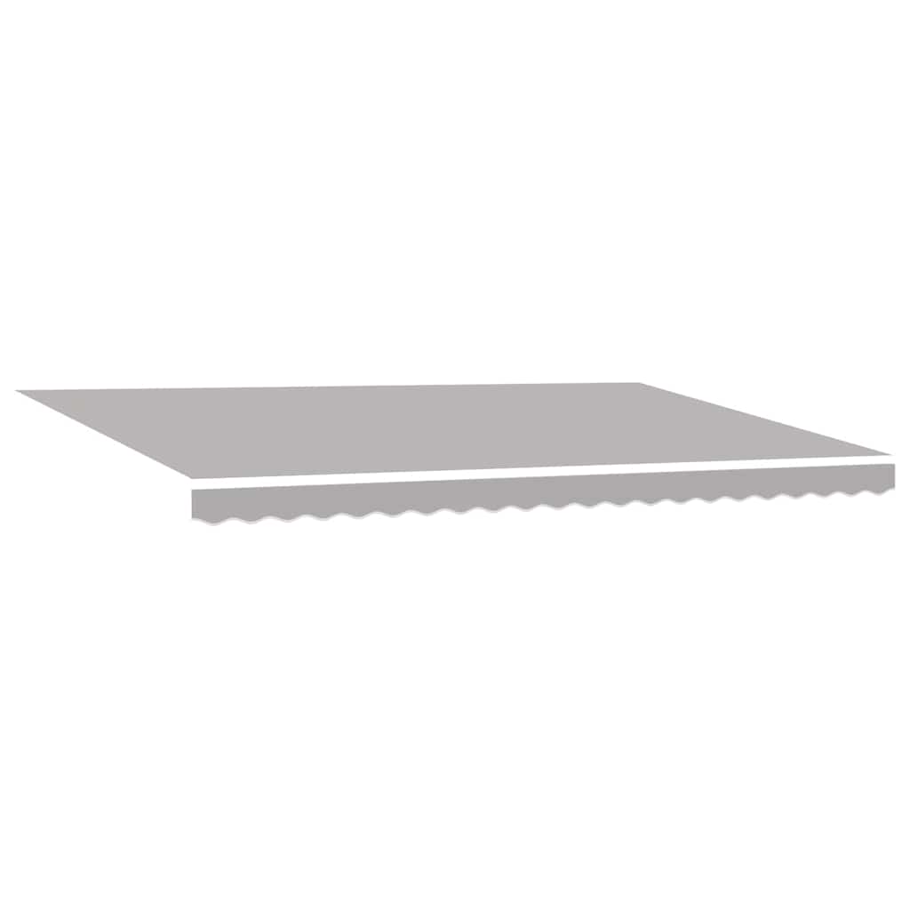 vidaXL Awning Replacement Fabric Light Grey 5 x 3.5 m Polyester