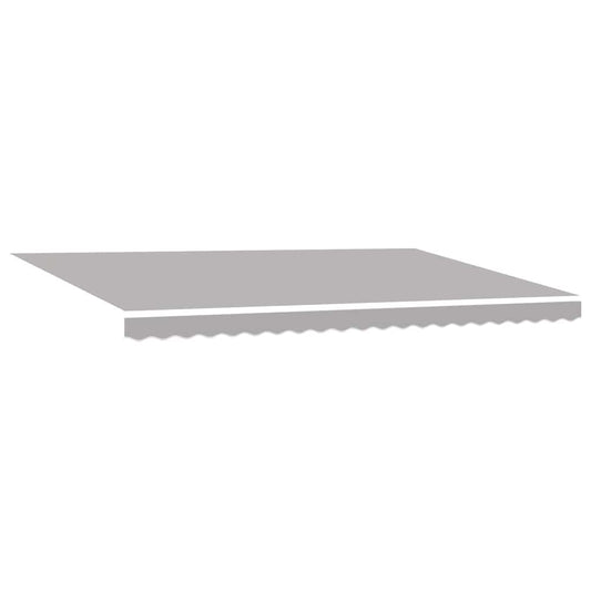 vidaXL Awning Replacement Fabric Light Grey 5 x 3.5 m Polyester