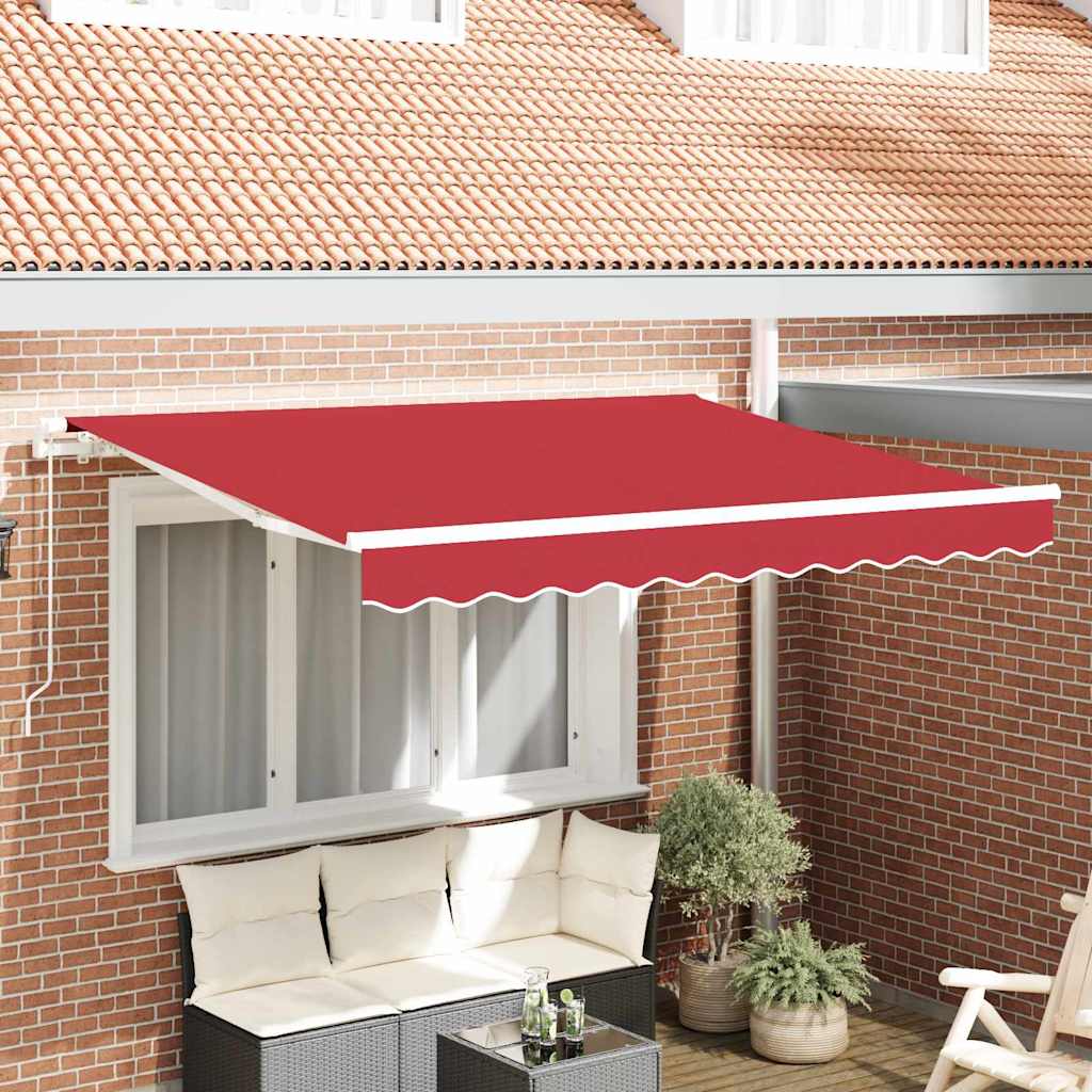 vidaXL Awning Replacement Fabric Red 3.5 x 2.5 m Polyester
