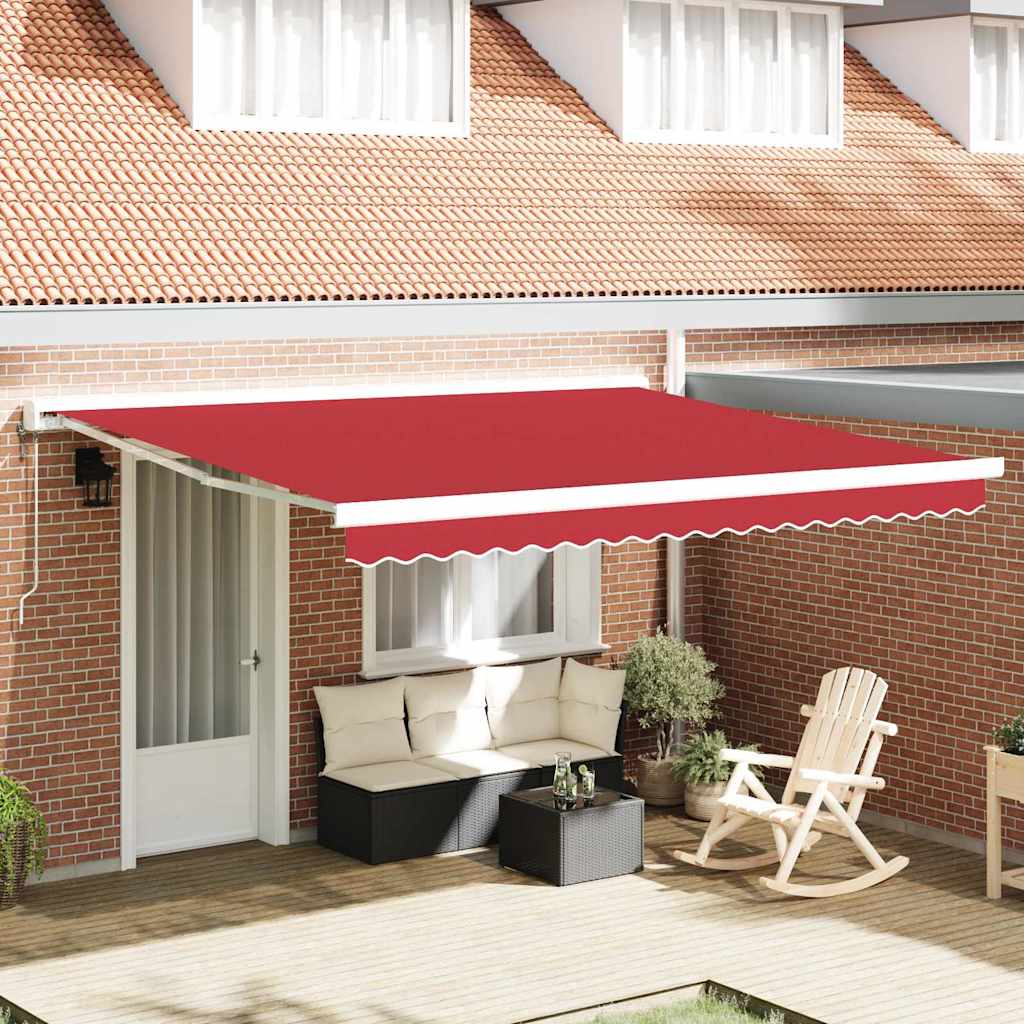 vidaXL Awning Replacement Fabric Red 4 x 3 m Polyester