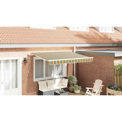 vidaXL Awning Replacement Fabric Green and yellow 3 x 2 m Polyester