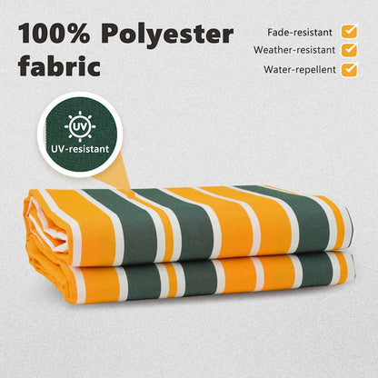 vidaXL Awning Replacement Fabric Green and yellow 3 x 2 m Polyester
