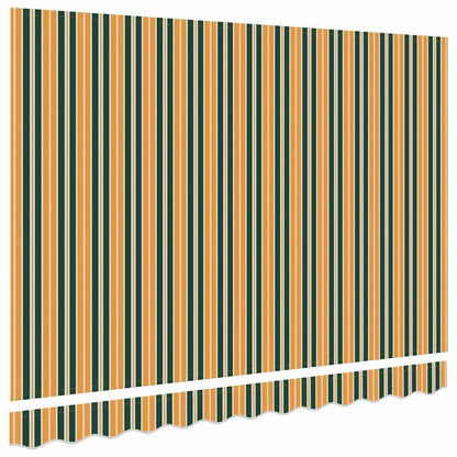 vidaXL Awning Replacement Fabric Green and yellow 3 x 2.5 m Polyester