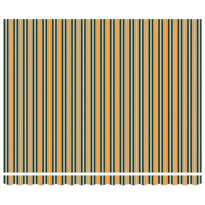 vidaXL Awning Replacement Fabric Green and yellow 4 x 3.5 m Polyester