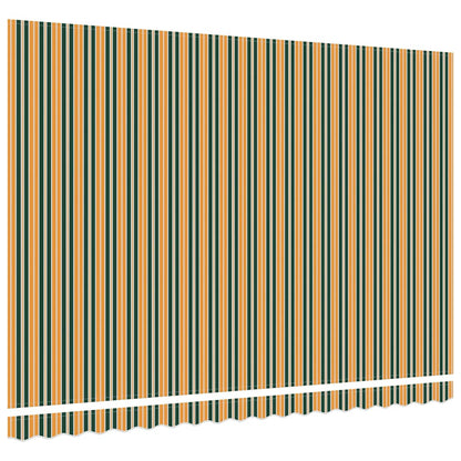 vidaXL Awning Replacement Fabric Green and yellow 4.5 x 3 m Polyester