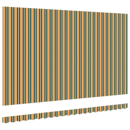 vidaXL Awning Replacement Fabric Green and yellow 5 x 3 m Polyester