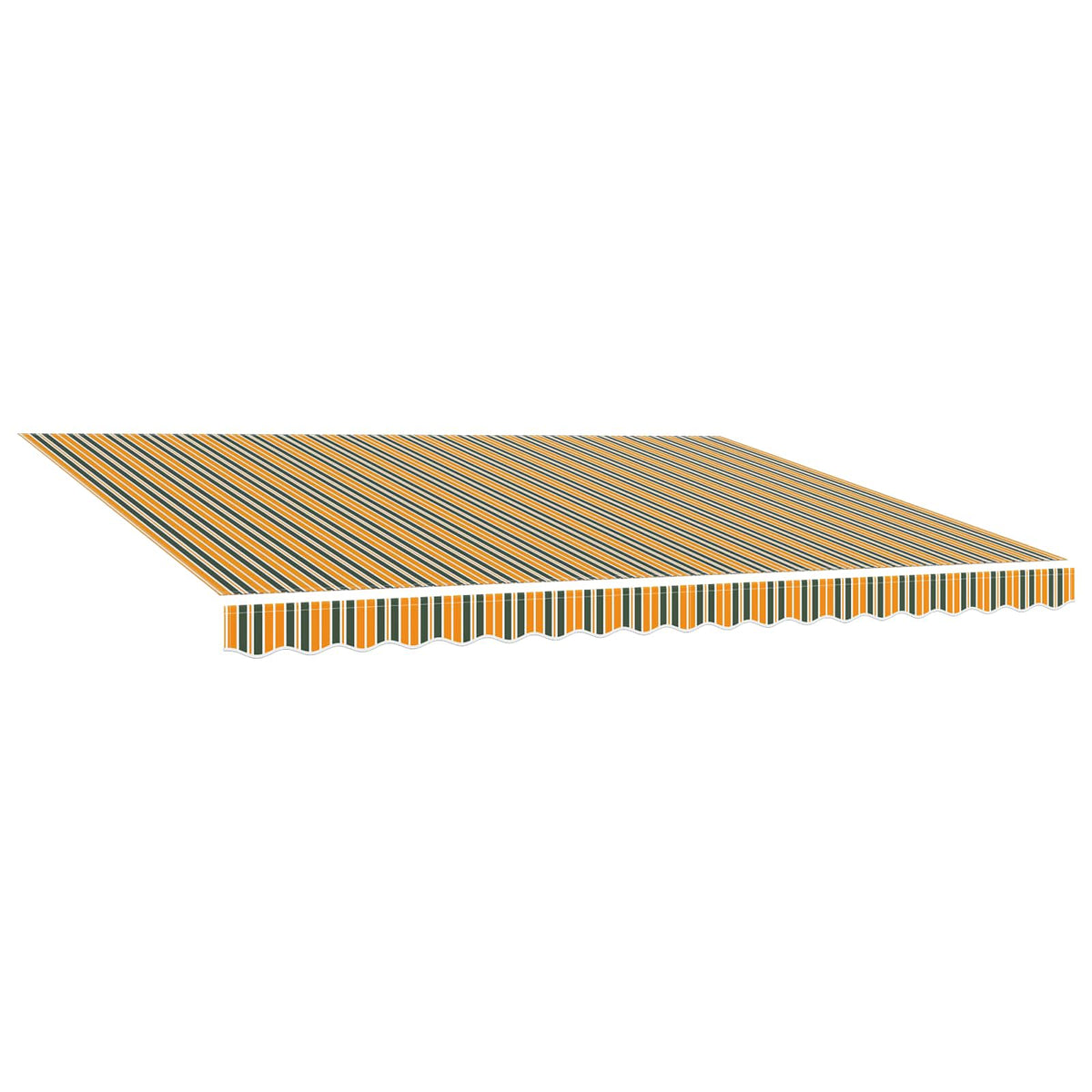 vidaXL Awning Canopy Replacement for 6x3 m Green & Yellow Stripe