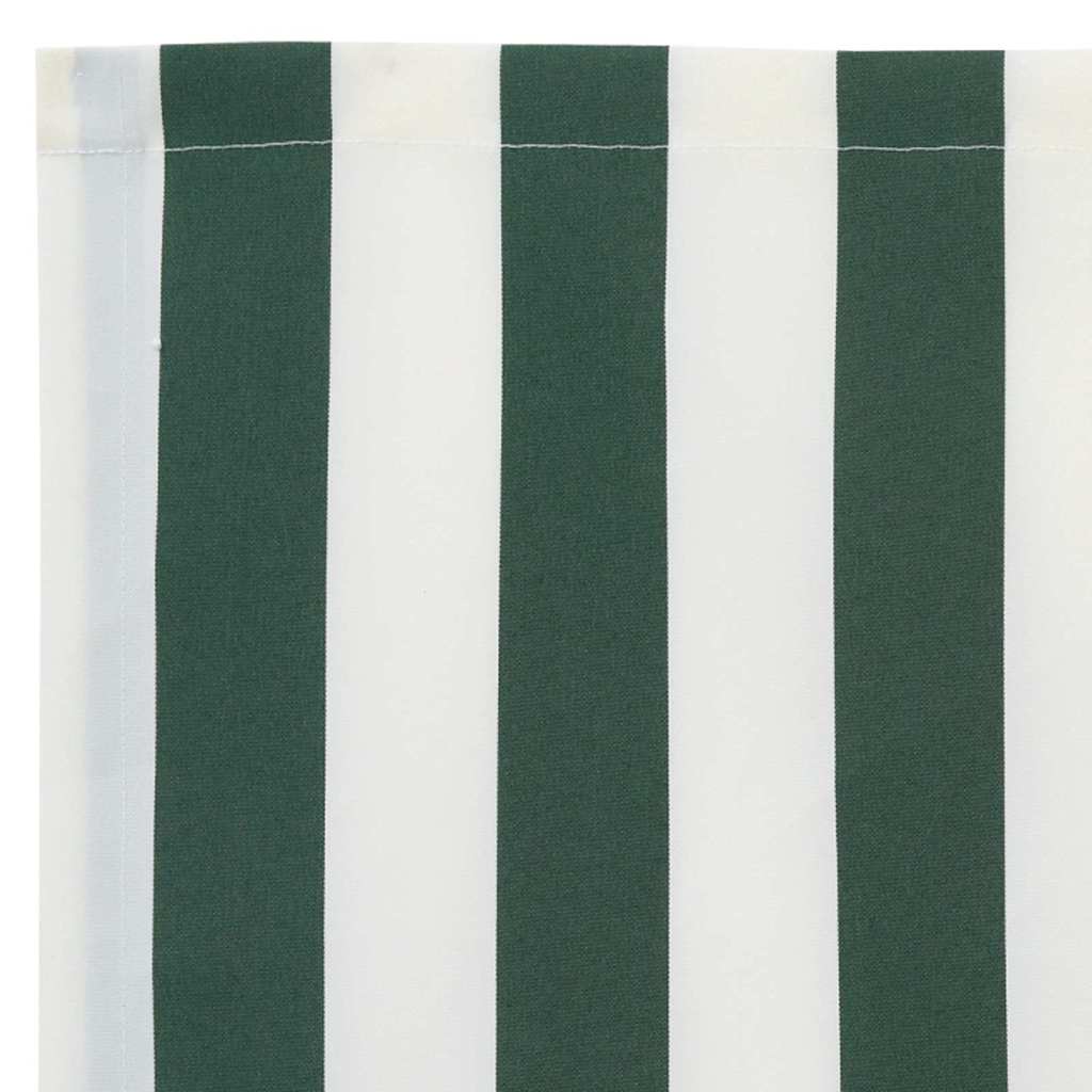 vidaXL Awning Replacement Fabric Green and White 5 x 3 m Polyester