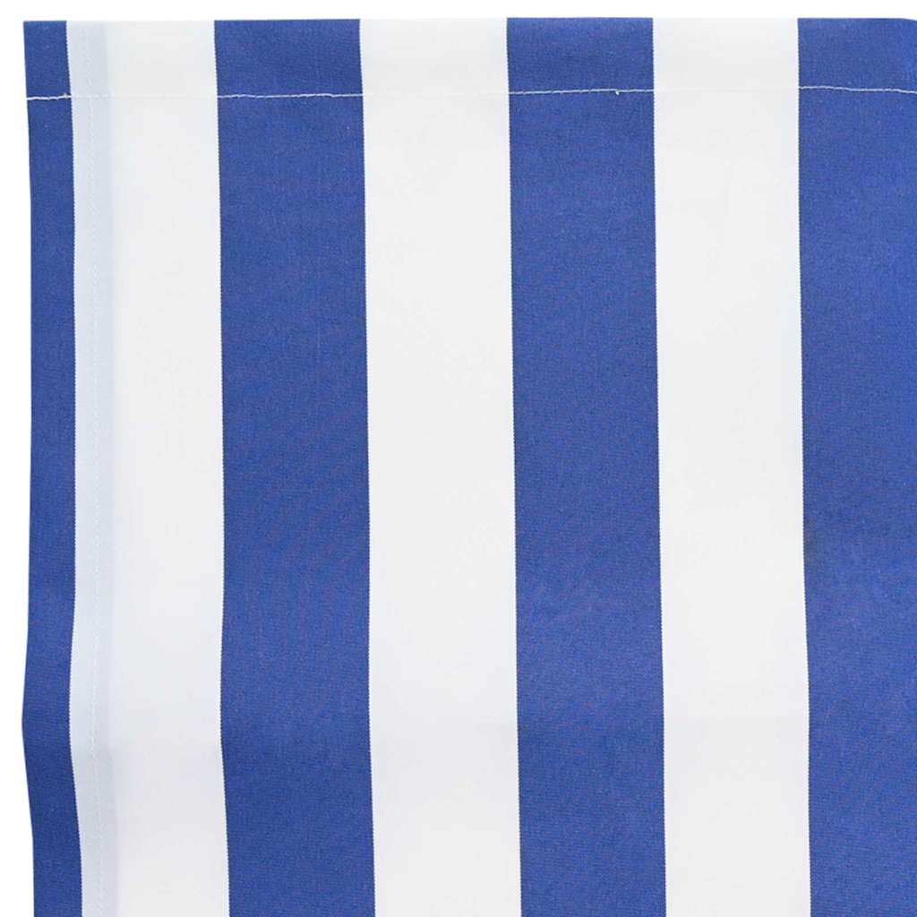 vidaXL Awning Valance Replacement Blue and White 2.5 m Polyester
