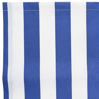 vidaXL Awning Valance Replacement Blue and White 2.5 m Polyester