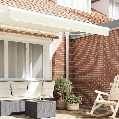 vidaXL Awning Valance Replacement Cream Stripe 2.5 m Polyester