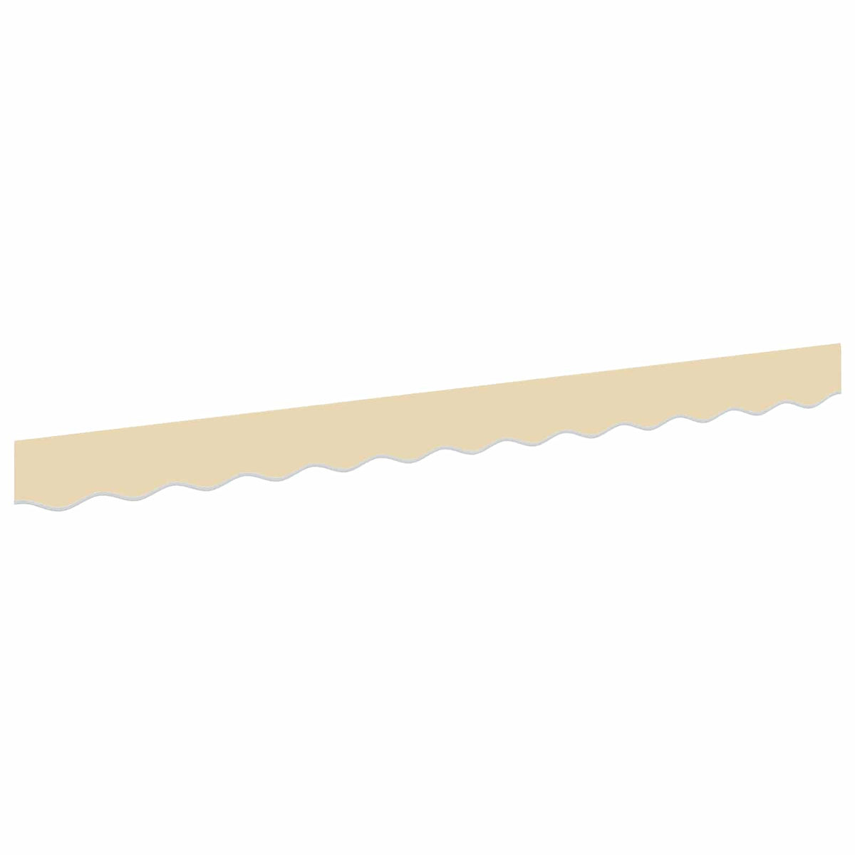 vidaXL Awning Valance Replacement for 2.5 m Cream Polyester