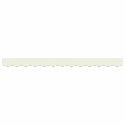 vidaXL Awning Valance Replacement Cream Stripe 2.5 m Polyester