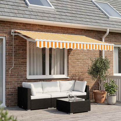 vidaXL Awning Valance Replacement for 2.5 m Yellow & White Stripe
