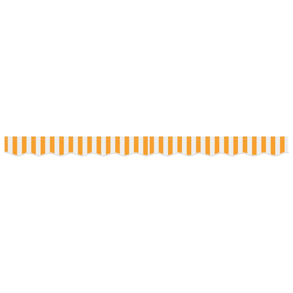vidaXL Awning Valance Replacement Yellow and White 2.5 m Polyester