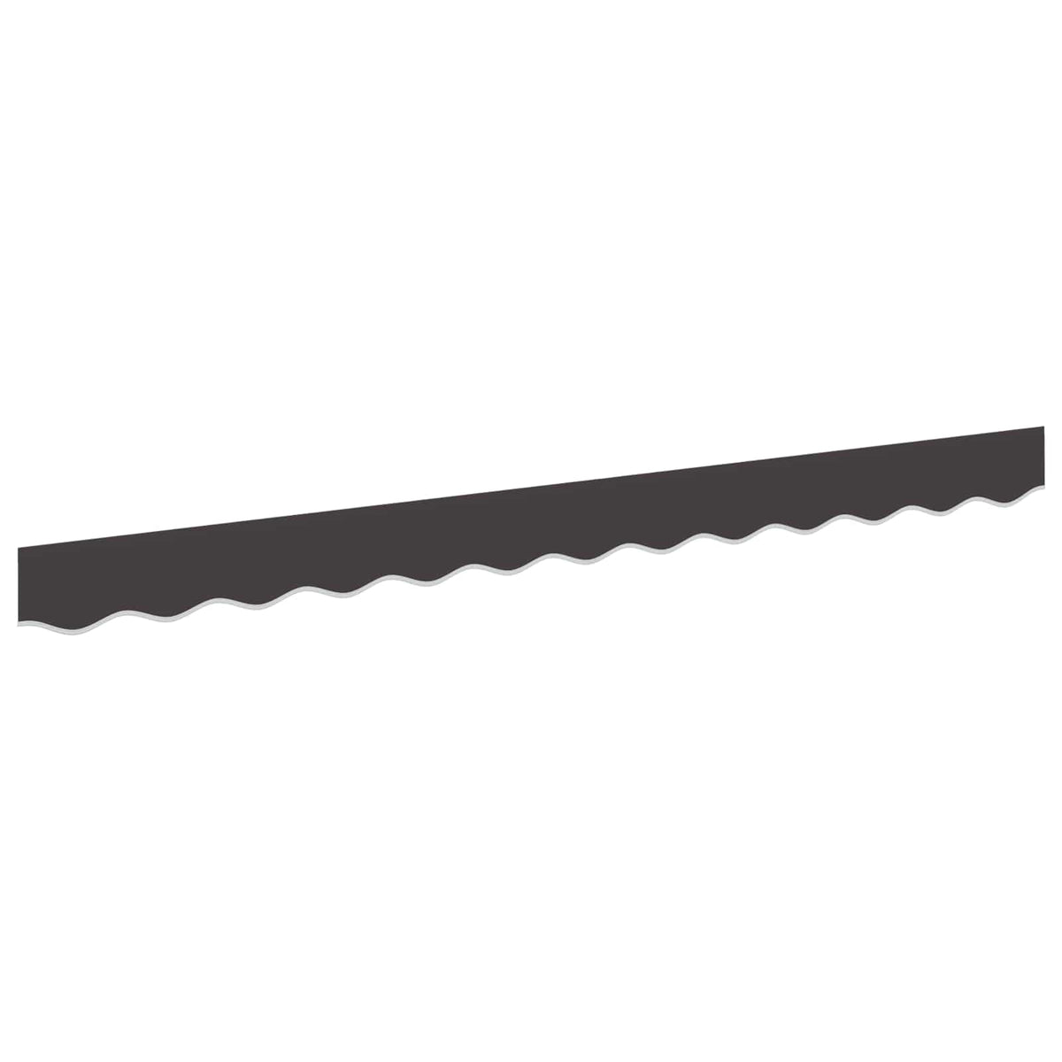 vidaXL Awning Valance Replacement for 2.5 m Anthracite Polyester
