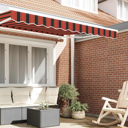 vidaXL Awning Valance Replacement Orange / Black / Yellow 2.5 m Polyester