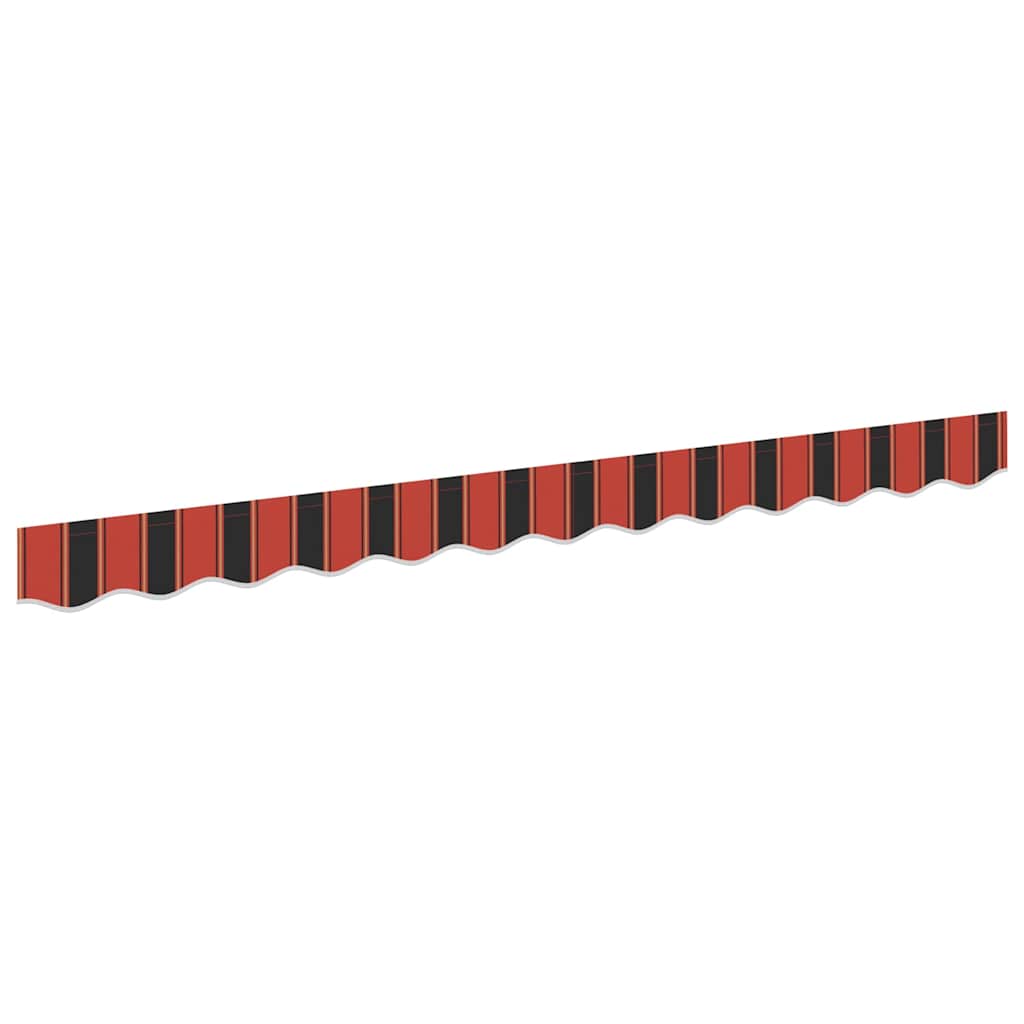 vidaXL Awning Valance Replacement Orange / Black / Yellow 2.5 m Polyester