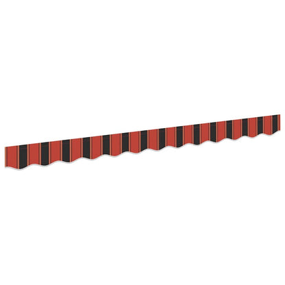 vidaXL Awning Valance Replacement Orange / Black / Yellow 2.5 m Polyester