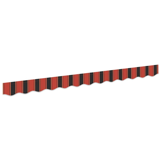 vidaXL Awning Valance Replacement Orange / Black / Yellow 2.5 m Polyester
