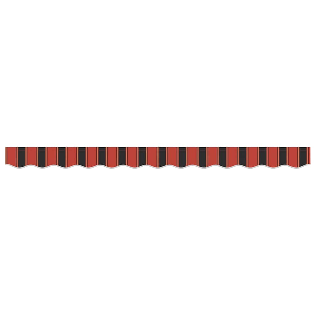 vidaXL Awning Valance Replacement Orange / Black / Yellow 2.5 m Polyester