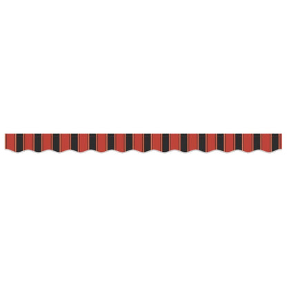 vidaXL Awning Valance Replacement Orange / Black / Yellow 3.5 m Polyester