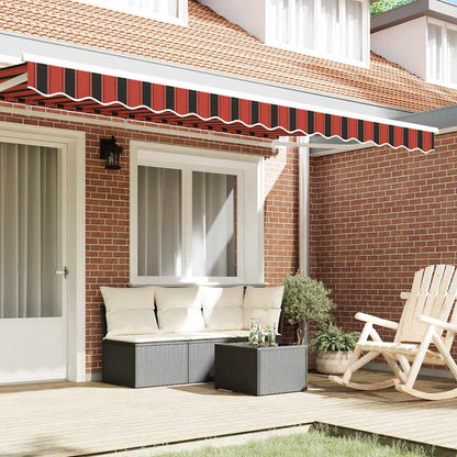 vidaXL Awning Valance Replacement Orange / Black / Yellow 4 m Polyester