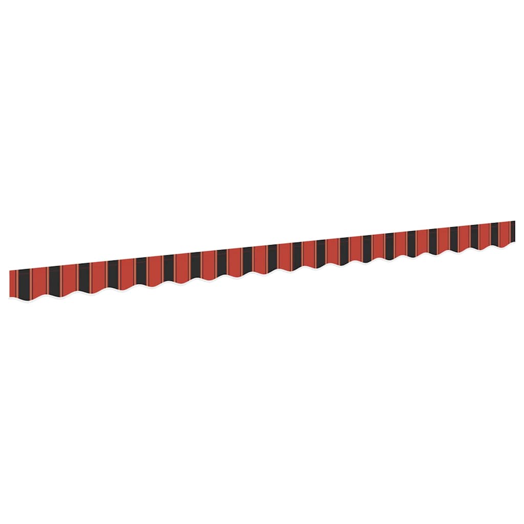 vidaXL Awning Valance Replacement Orange / Black / Yellow 4 m Polyester