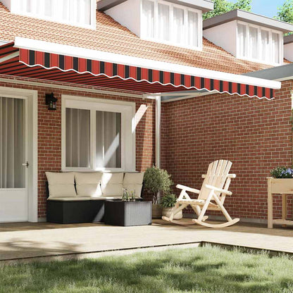 vidaXL Awning Valance Replacement Orange / Black / Yellow 4.5 m Polyester