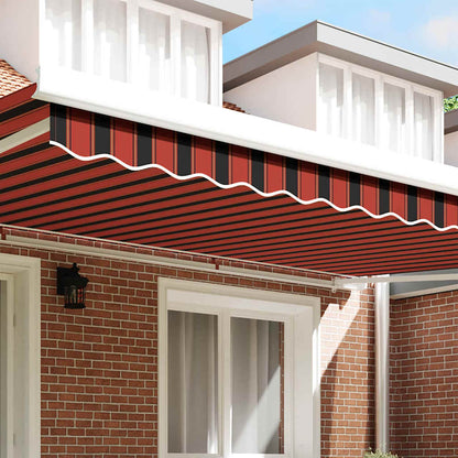 vidaXL Awning Valance Replacement Orange / Black / Yellow 480 x 20 cm