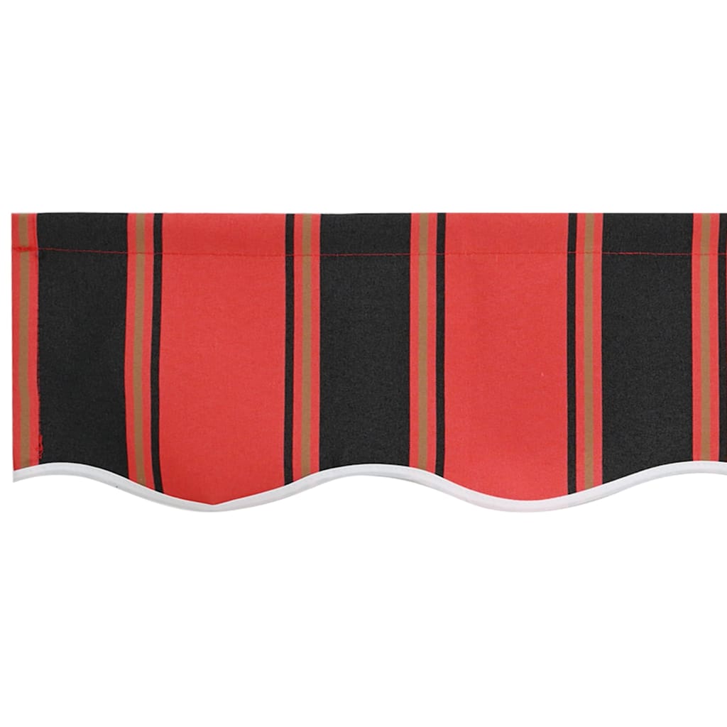 vidaXL Awning Valance Replacement Orange / Black / Yellow 6 m Polyester