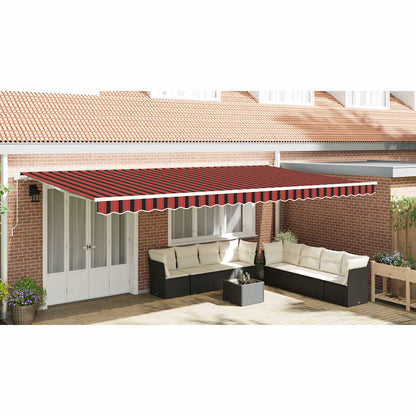 vidaXL Awning Valance Replacement Orange / Black / Yellow 6 m Polyester