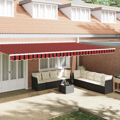 vidaXL Awning Valance Replacement Orange / Black / Yellow 6 m Polyester