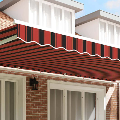 vidaXL Awning Valance Replacement Orange / Black / Yellow 6 m Polyester