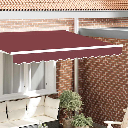 vidaXL Awning Valance Replacement Burgundy Stripe 2.5 m Polyester
