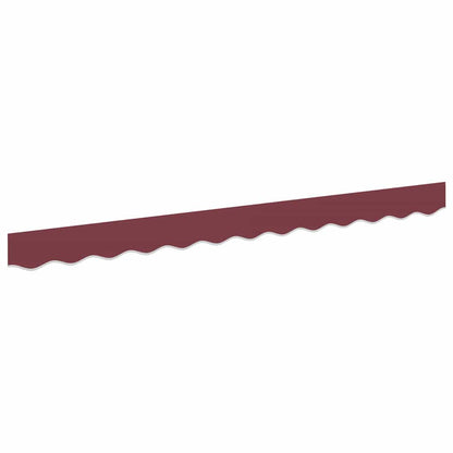 vidaXL Awning Valance Replacement Burgundy Stripe 2.5 m Polyester