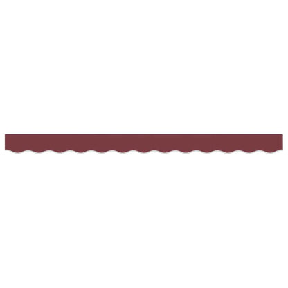 vidaXL Awning Valance Replacement Burgundy Stripe 2.5 m Polyester