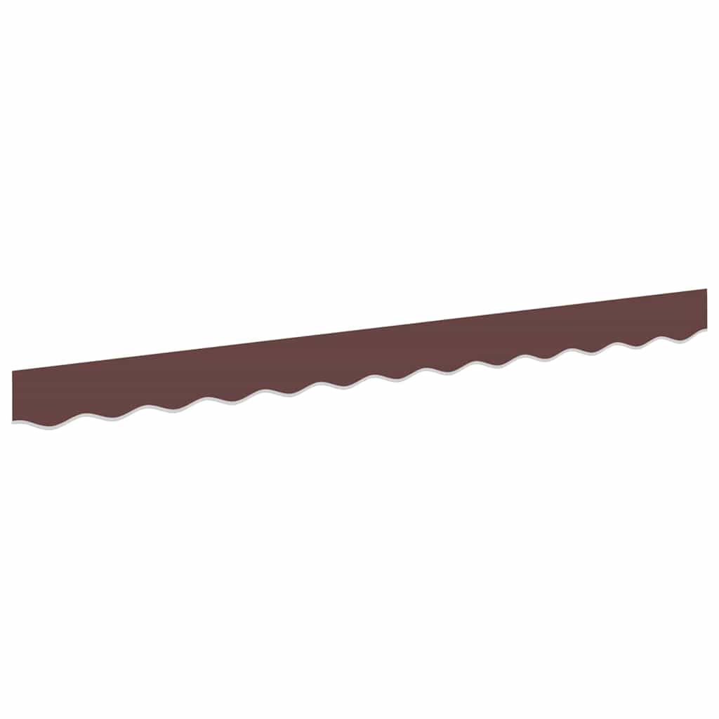 vidaXL Awning Valance Replacement Brown Stripe 2.5 m Polyester