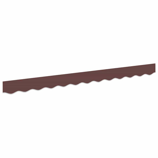 vidaXL Awning Valance Replacement Brown Stripe 2.5 m Polyester
