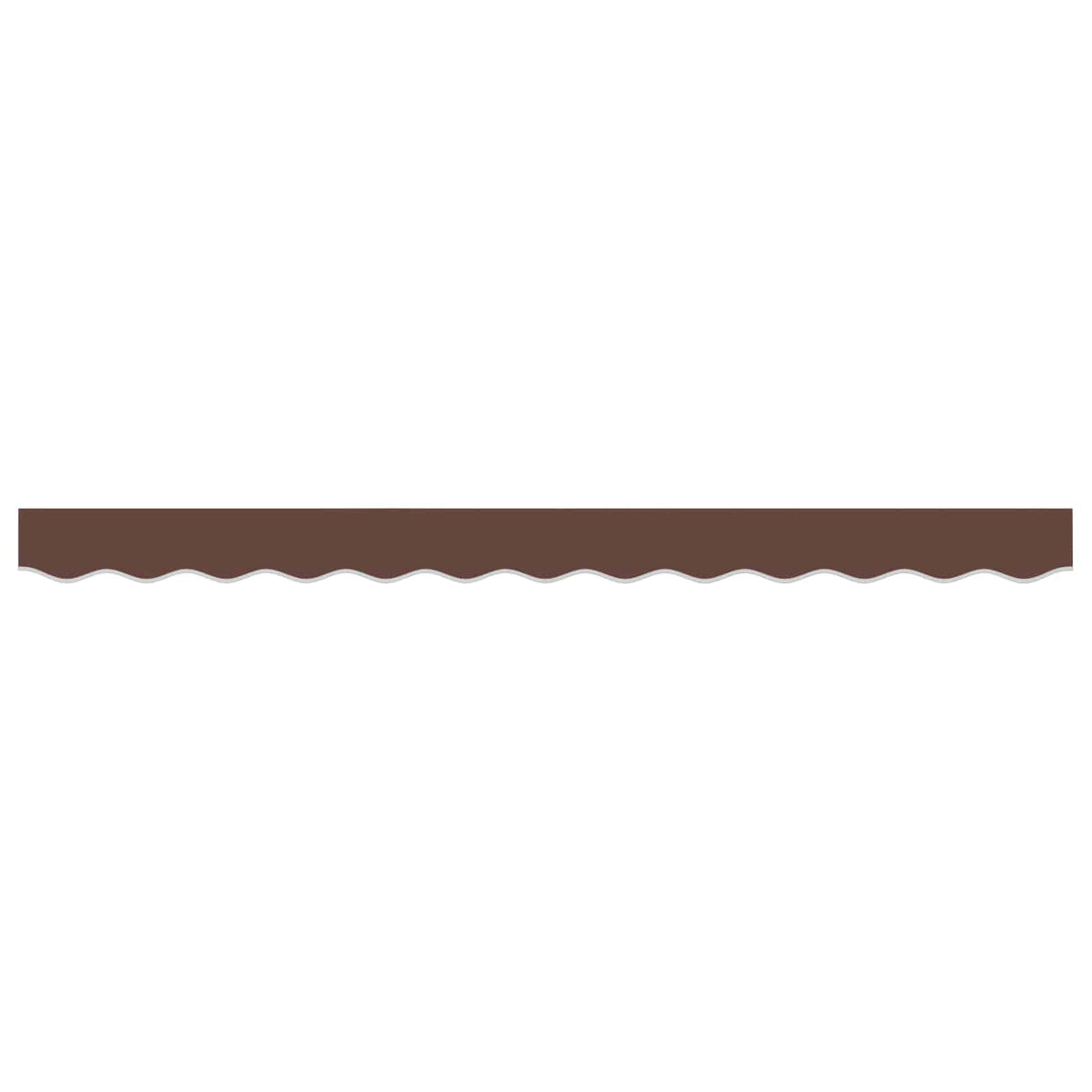 vidaXL Awning Valance Replacement for 2.5 m Brown Polyester